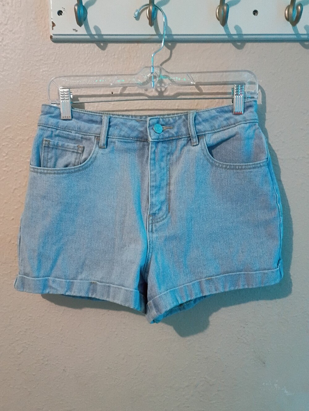 Pacsun Size 27 Light Wash Denim High-Rise Mom Shorts